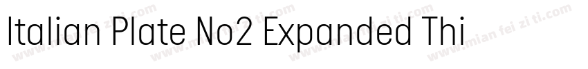 Italian Plate No2 Expanded Thin字体转换